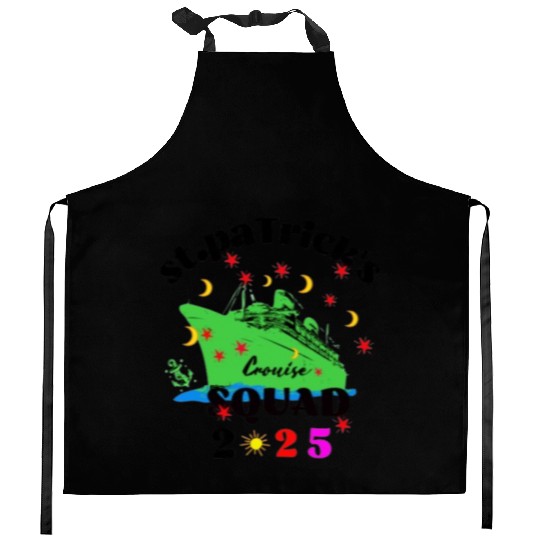 St. Patrick's day Cruise Squad 2025 Kitchen Aprons