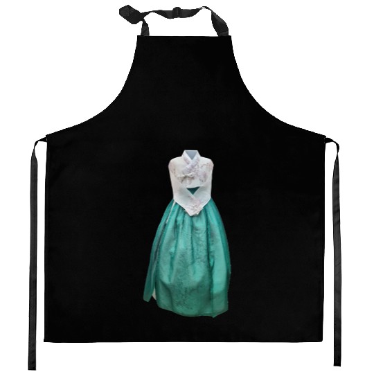 Elegant Traditional Korean Hanbok Kitchen Aprons