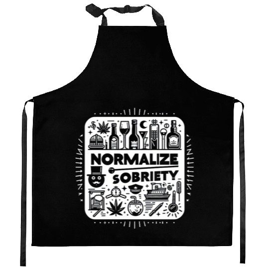Normalize Sobriety 10 Kitchen Aprons