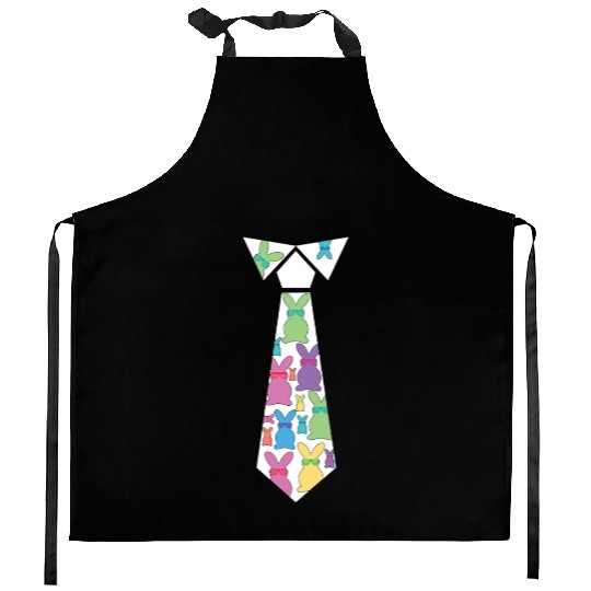 Rabbit And Bunny Happy Easter Funny Tie Kitchen Aprons