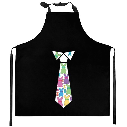 Rabbit And Bunny Happy Easter Funny Tie Kitchen Aprons