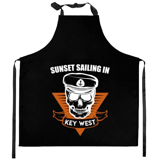 Florida SUNSET SAILING IN KEY-WEST Sunshine-State Kitchen Aprons
