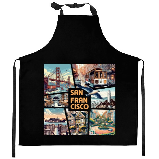 USA CITY - SAN FRANCISCO - TRAVEL - 1 Kitchen Aprons