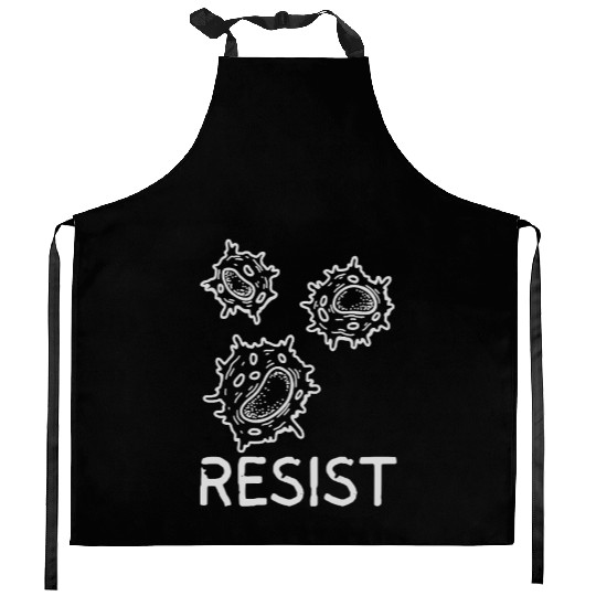 Immune Cell Resist Design – Science & Activism Art Kitchen Aprons