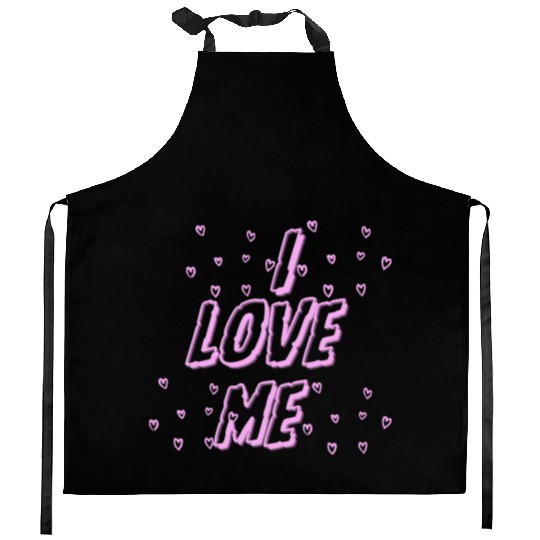 I love me – Self-Love & Confidence Design Kitchen Aprons