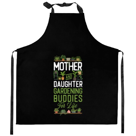 Plant Lover Gardening Mom Daughter Kitchen Aprons