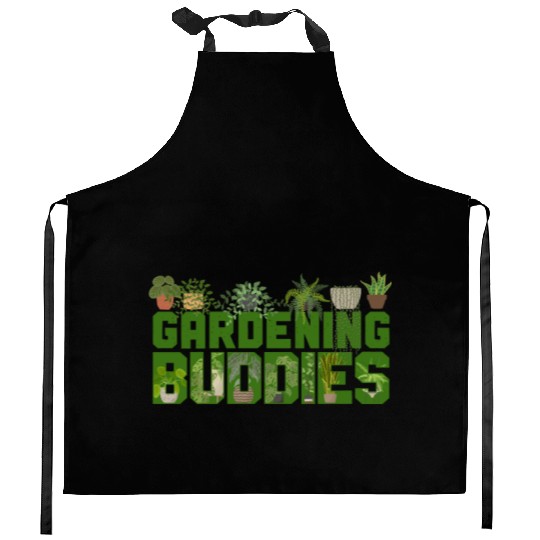 Plant Lover Gardening Besties Kitchen Aprons