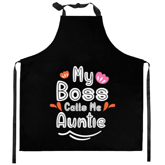 My Boss Calls Me Auntie Kitchen Aprons