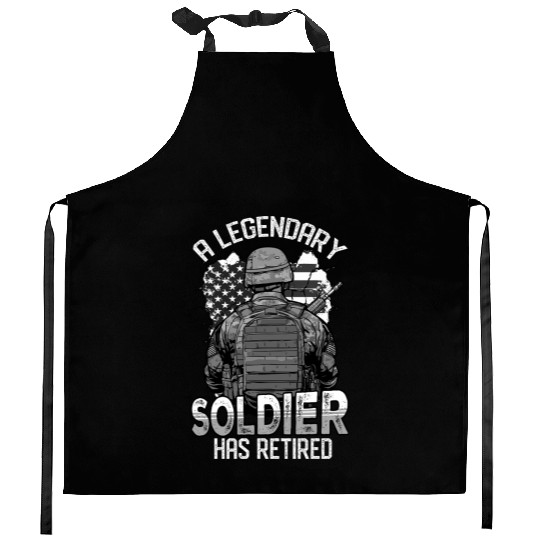Dysfunctional Veteran Retired Kitchen Aprons