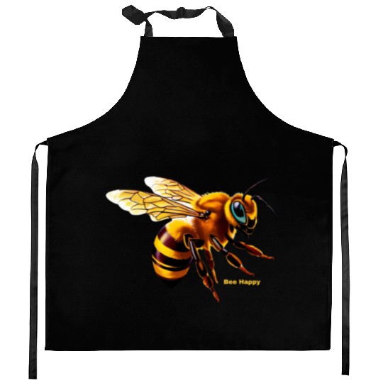 Bee Happy Kitchen Aprons