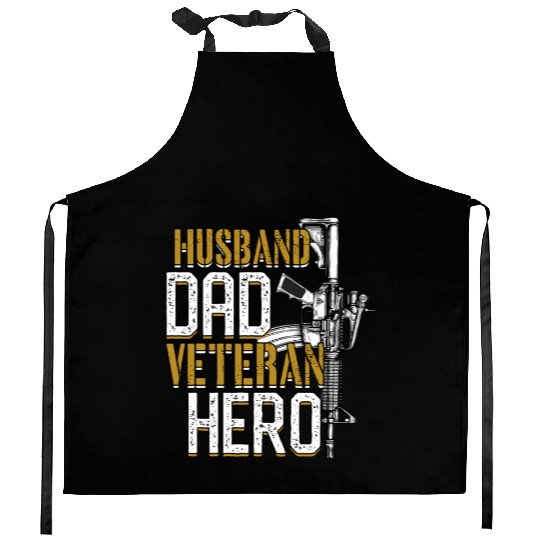 Dysfunctional Veteran Husband Dad Veteran Hero Kitchen Aprons