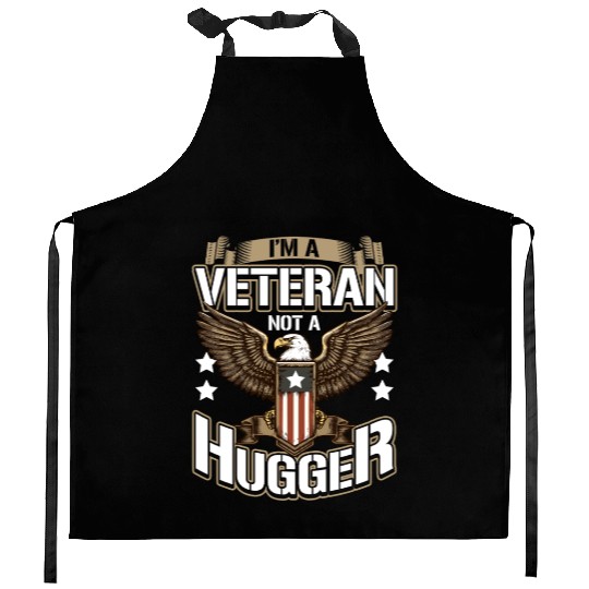 Dysfunctional Veteran I'm A Veteran Not A Hugger Kitchen Aprons
