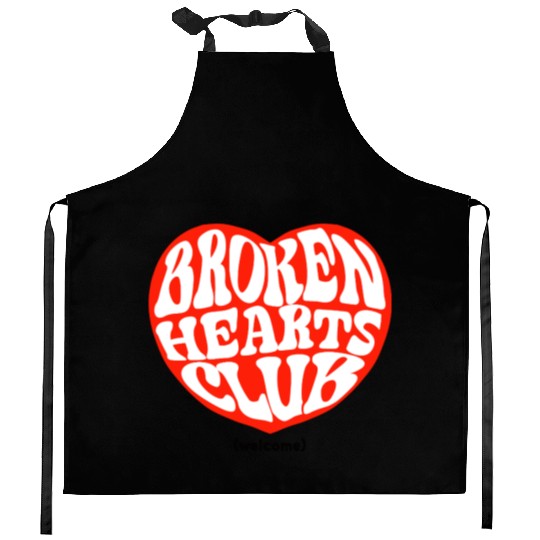 Broken Hearts Club Kitchen Aprons