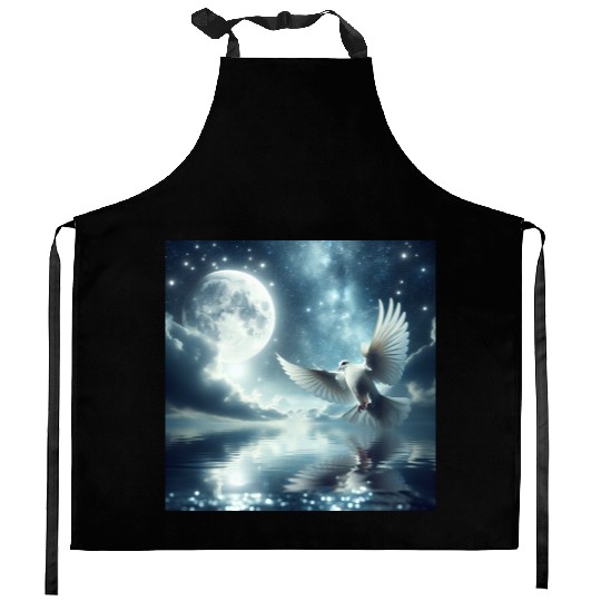Moon & Stars with Dove Kitchen Aprons