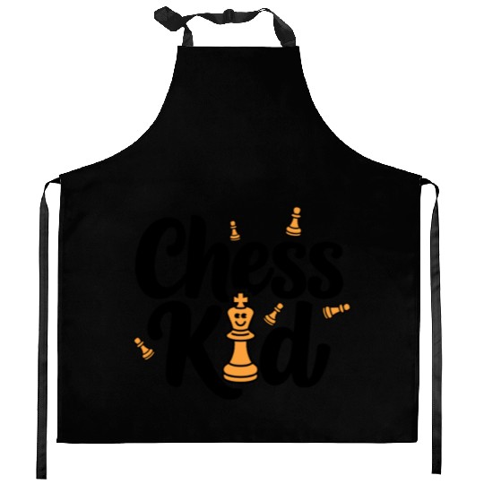 Chess Kid Fun Design for Young Players Who Love Kitchen Aprons
