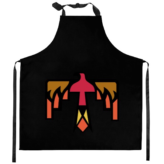 Colorful Thunderbird Kitchen Aprons