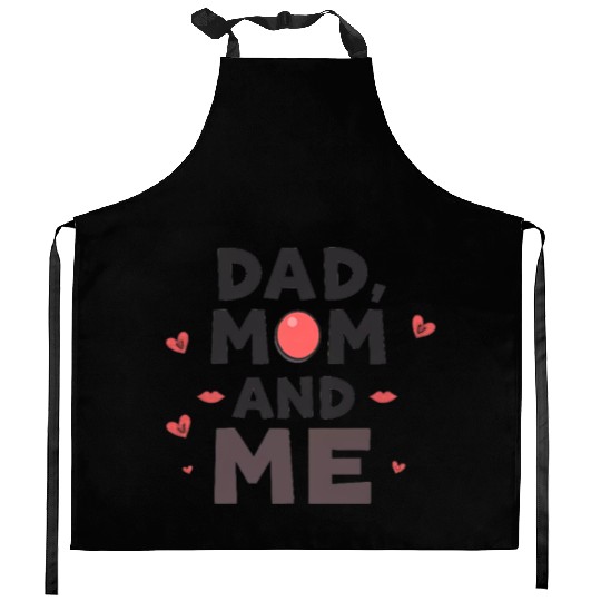 Dad, Mom, and Me: Family Love Kitchen Aprons