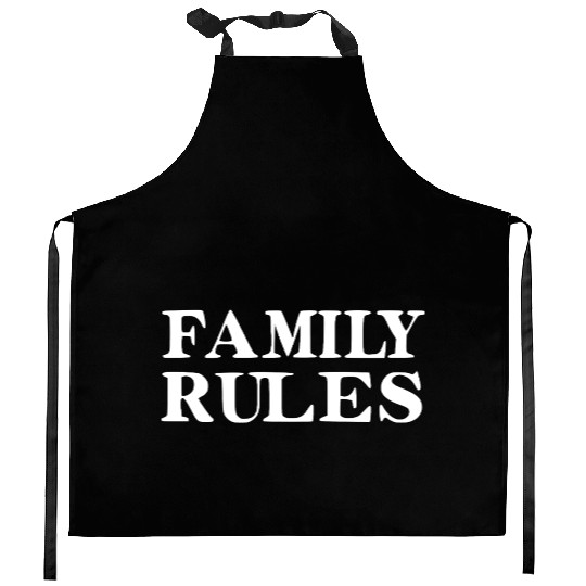 Family Rules Kitchen Aprons