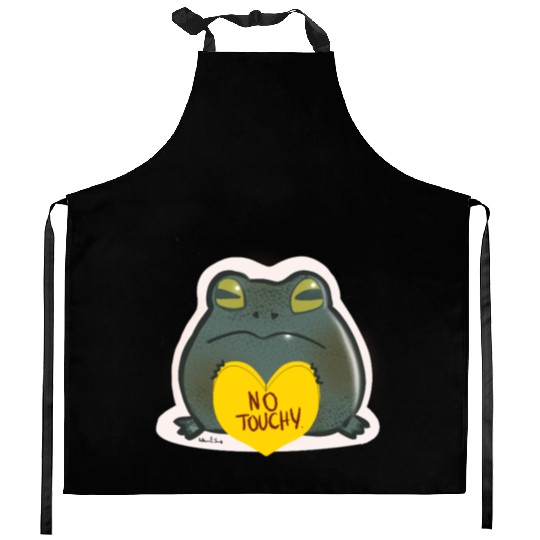 NO Touchy! Grumpy toad. Kitchen Aprons