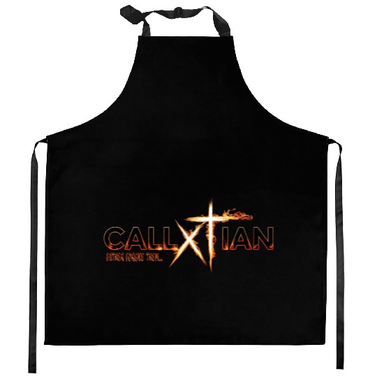 Call Me Christian - Father Forgive Them Kitchen Aprons