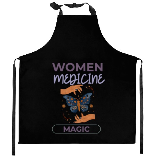 Women Medicine Magic Kitchen Aprons