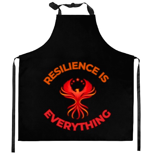 Unbreakable Spirit: Rise Like the Phoenix Kitchen Aprons