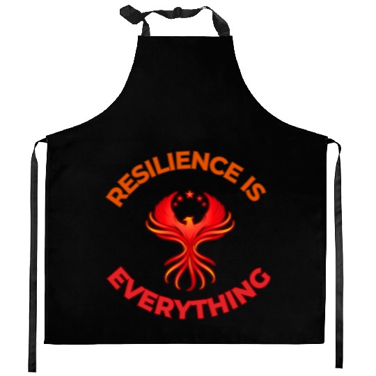 Unbreakable Spirit: Rise Like the Phoenix Kitchen Aprons