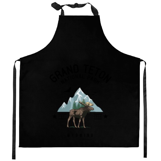 Grand Teton National Park Est. 1929 Wyoming Kitchen Aprons