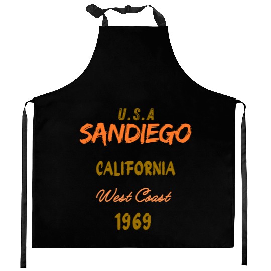 San Diego West Coast California America History Kitchen Aprons