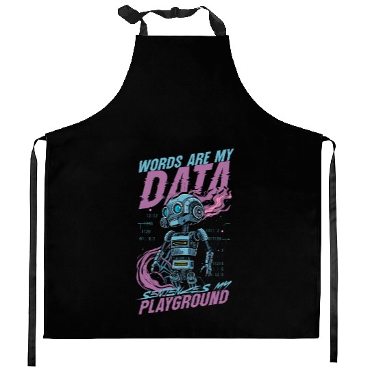 Computer Linguist Kitchen Aprons