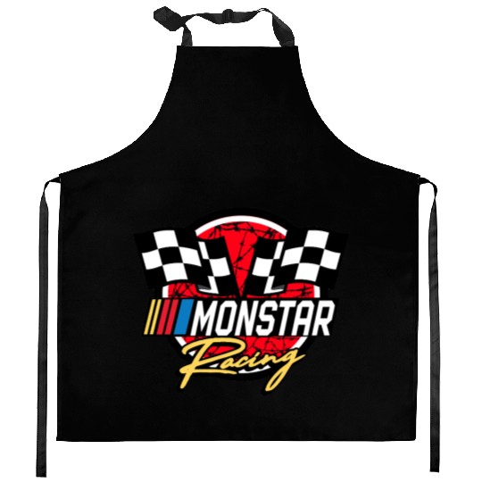 monstar racing barbed wire Kitchen Aprons