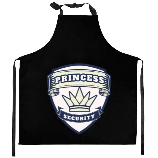 princess security birthday Kitchen Aprons