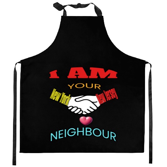 I AM YOUR NEIGHOUR NEW YORK AND NEW JERSEY Kitchen Aprons