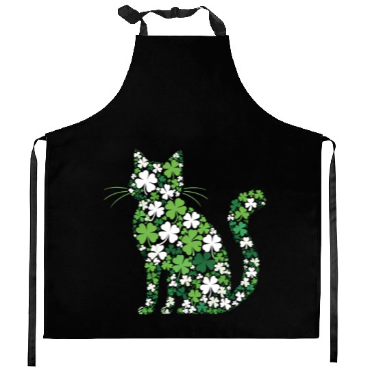 Catrick's Day – Lucky Cat Celebration Kitchen Aprons