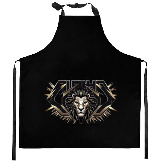The Eternal King: Alpha & Omega Kitchen Aprons