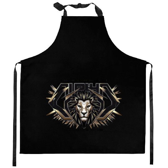 The Eternal King: Alpha & Omega Kitchen Aprons