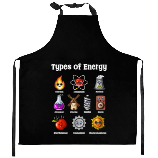 Physics Types Of Energy Kitchen Aprons