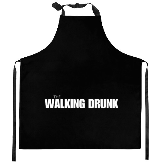 The Walking Drunk Kitchen Aprons