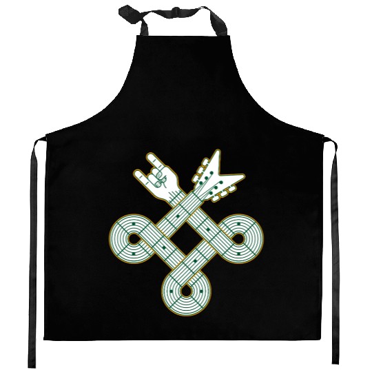 Celtic Knot Guitar | St. Patrick’s Day Kitchen Aprons