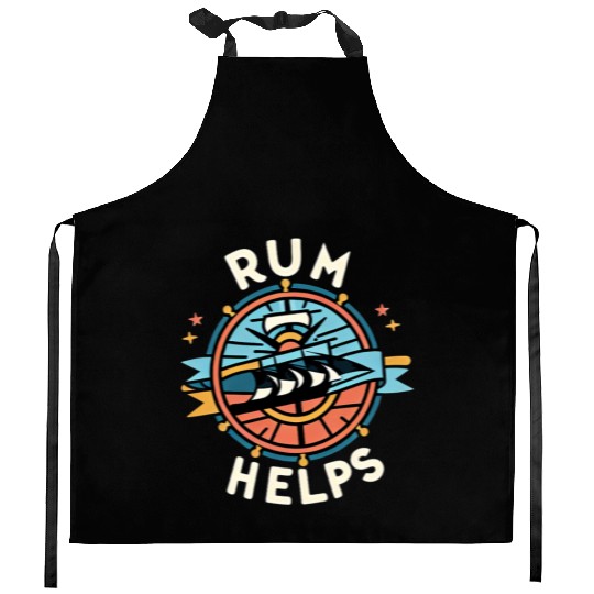 Rum Helps 6 Kitchen Aprons