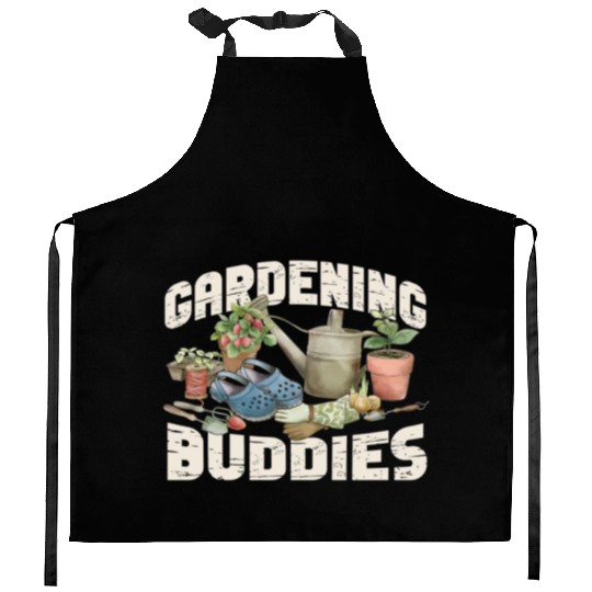 Plant Lover Gardening Besties Kitchen Aprons