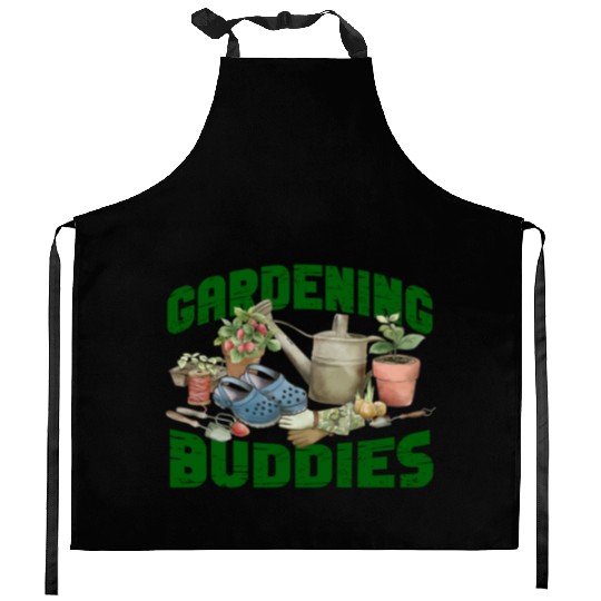 Plant Lover Gardening Besties Kitchen Aprons