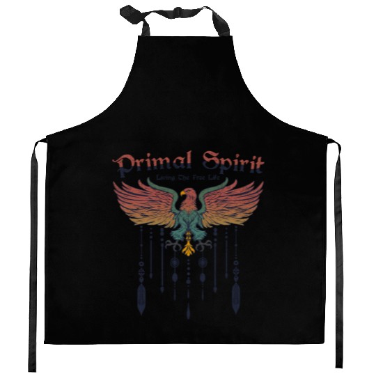 Primal Spirit Boho Eagle Bird Bohemian Freedom Kitchen Aprons