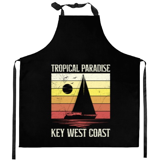 Florida TROPICAL PARADISE KEY-WEST COAST Kitchen Aprons