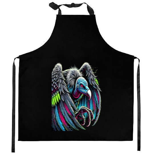 7D2D Inspired Neon Zombie Vulture Kitchen Aprons