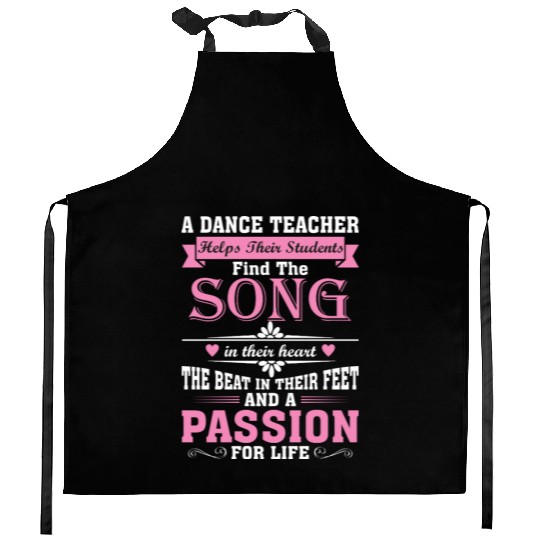 A Dance Teacher Helps Their Students Find The Song Kitchen Aprons