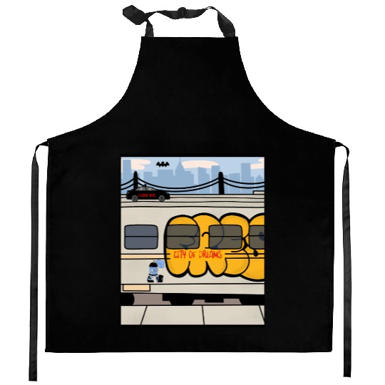 New York City – City of Dreams | NYC Skyline Kitchen Aprons