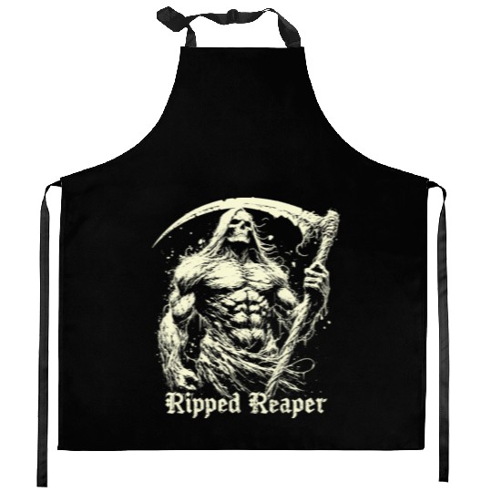 Ripped Reaper Kitchen Aprons