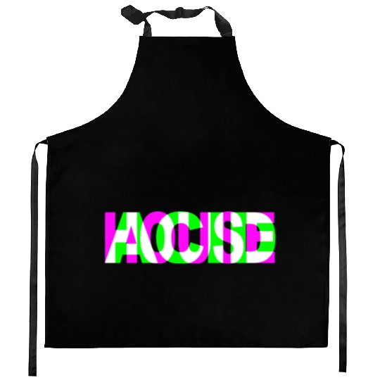 Acid House Techno Raver Kitchen Aprons