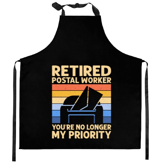 Retired Postal Worker Postal Worker Mailman Kitchen Aprons